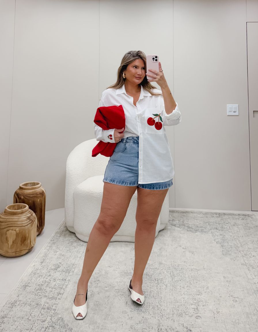 Shorts Jeans Cherry