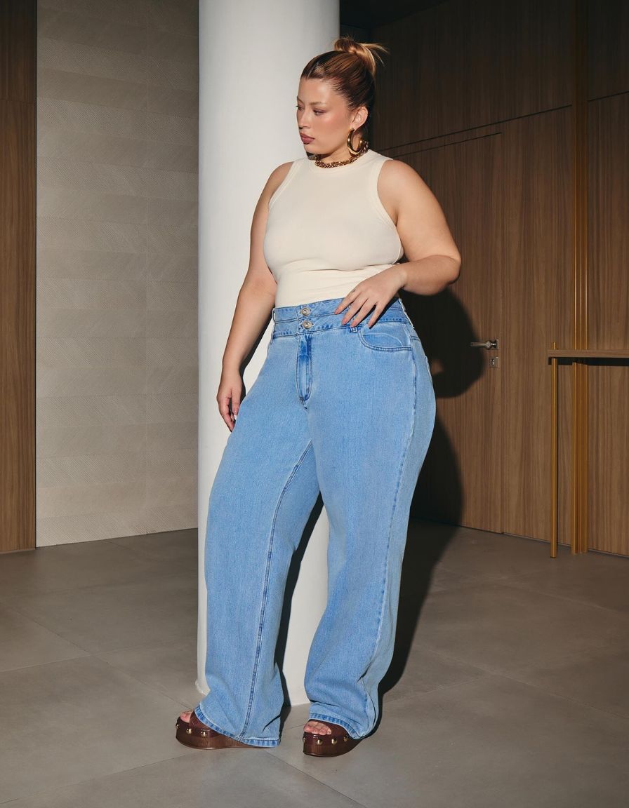 Calça Jeans London Cós Duplo