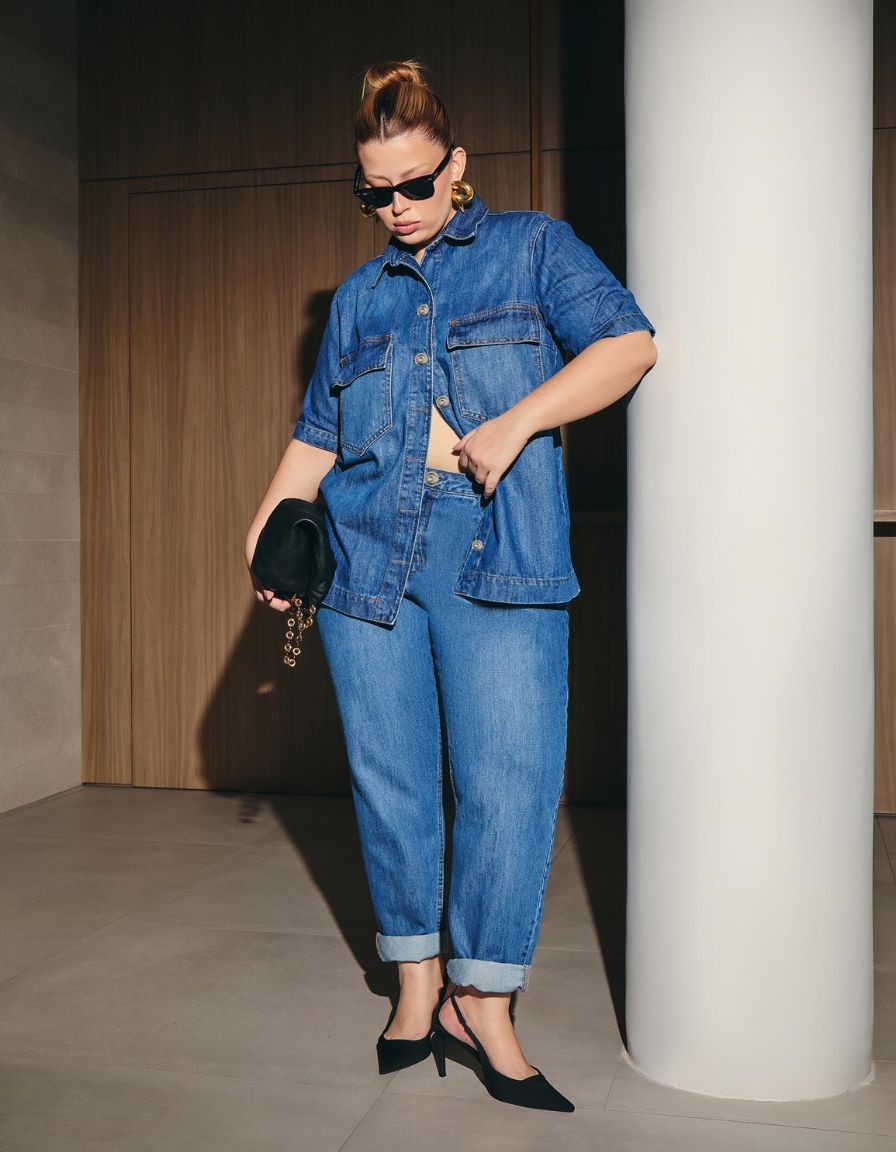 Calça Mom Jeans Original Blue