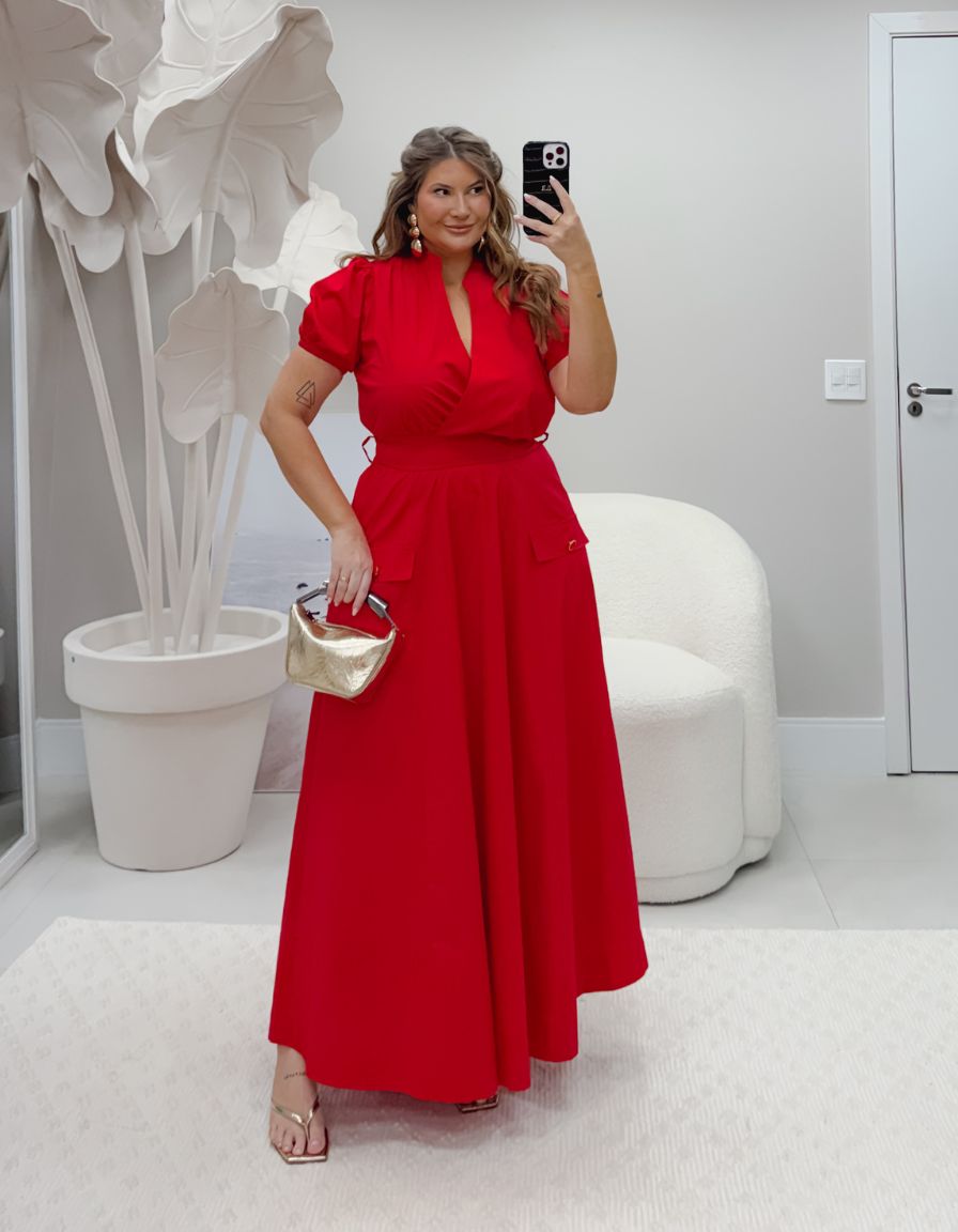 Vestido Tricoline Estrela Guia