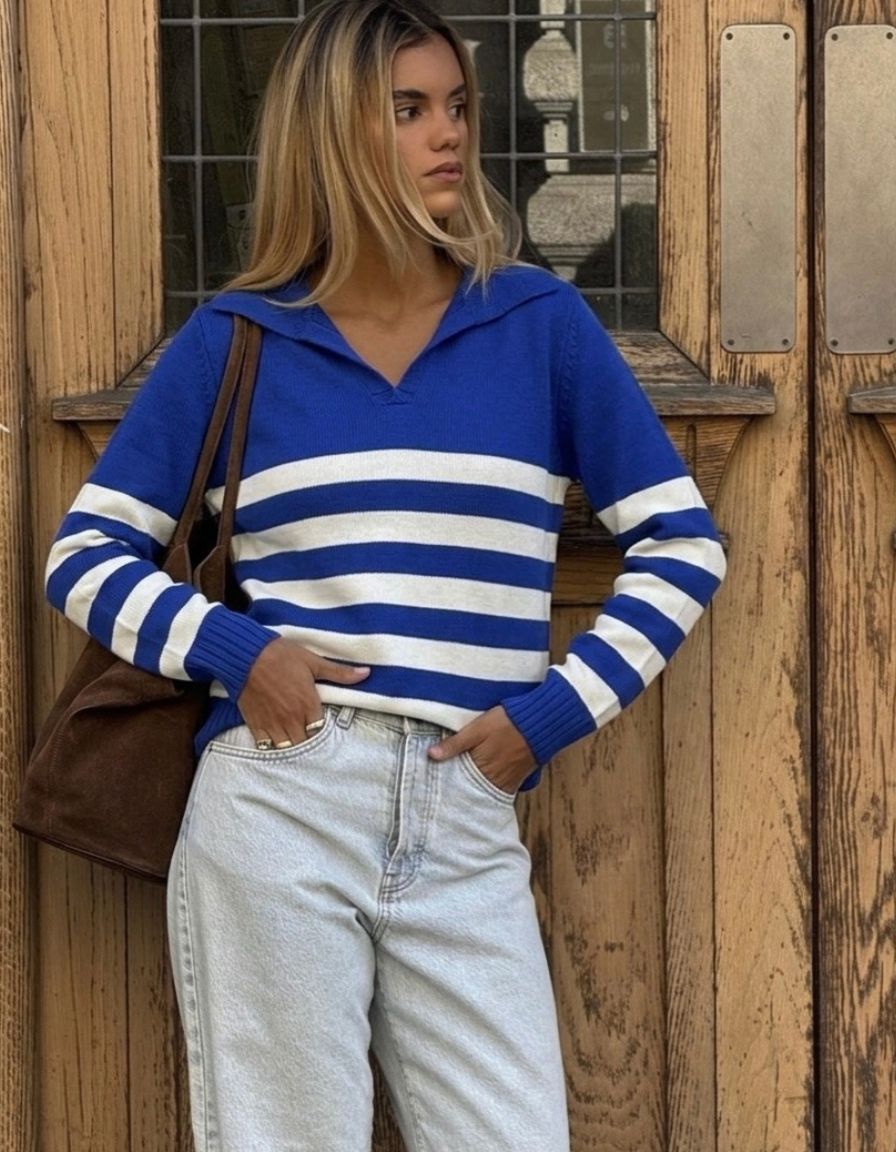 Blusa Polo Listrada BR