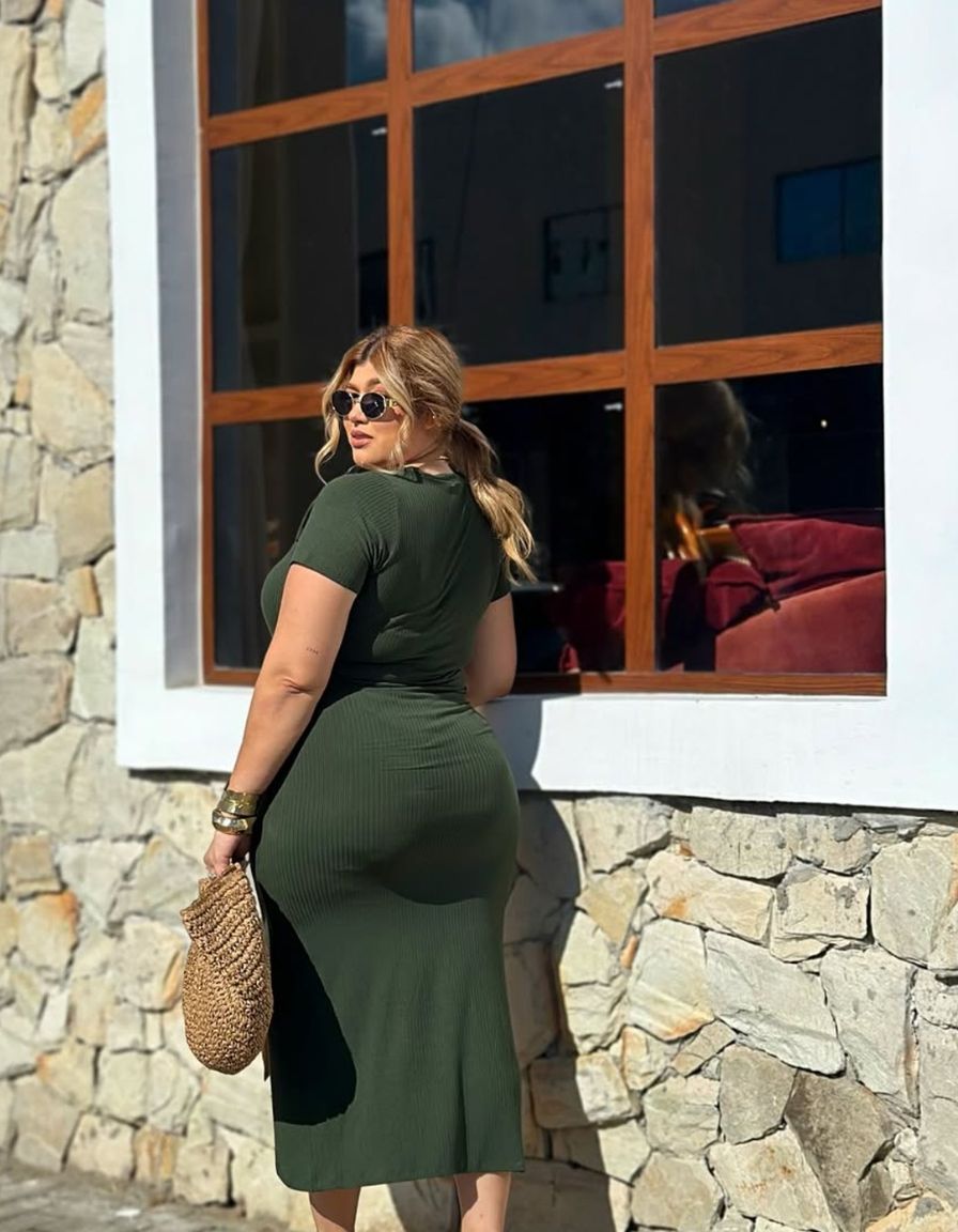 Vestido Midi Bicolor Gabriela
