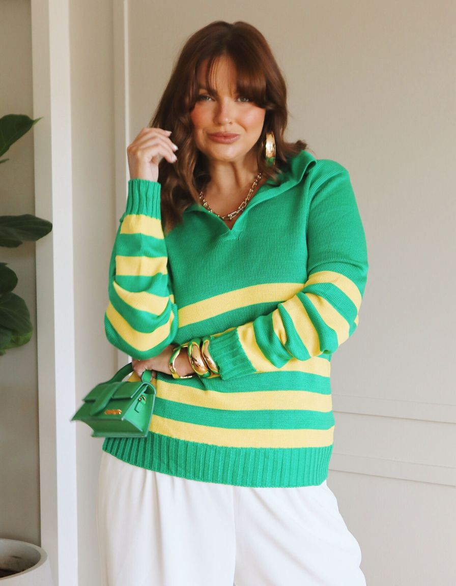Blusa Polo Listrada BR