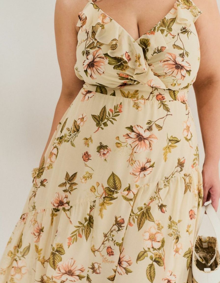 Vestido Midi Estampado