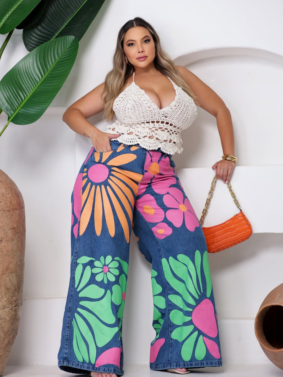Calça Jeans Power Bloom