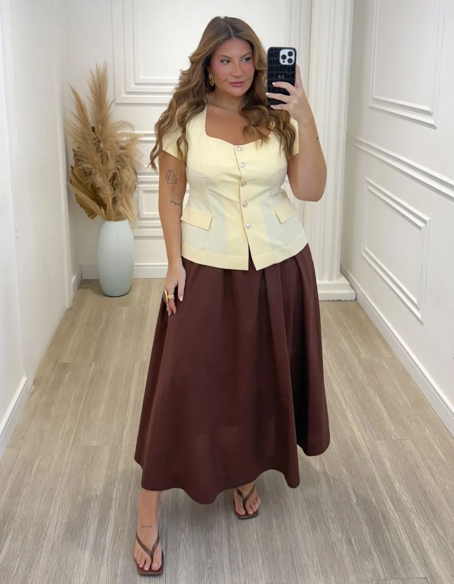 Blusa Colete Euro Trend