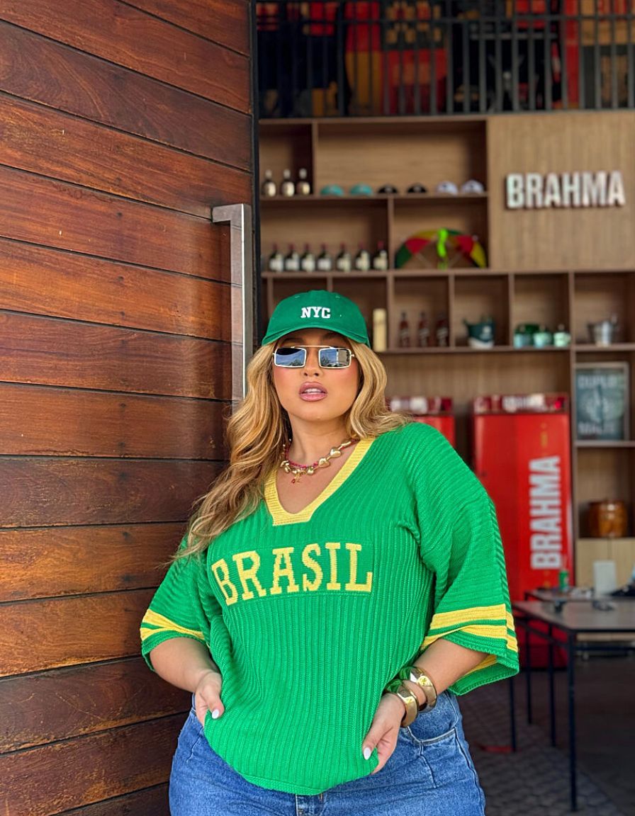Blusa Tricô Brasil