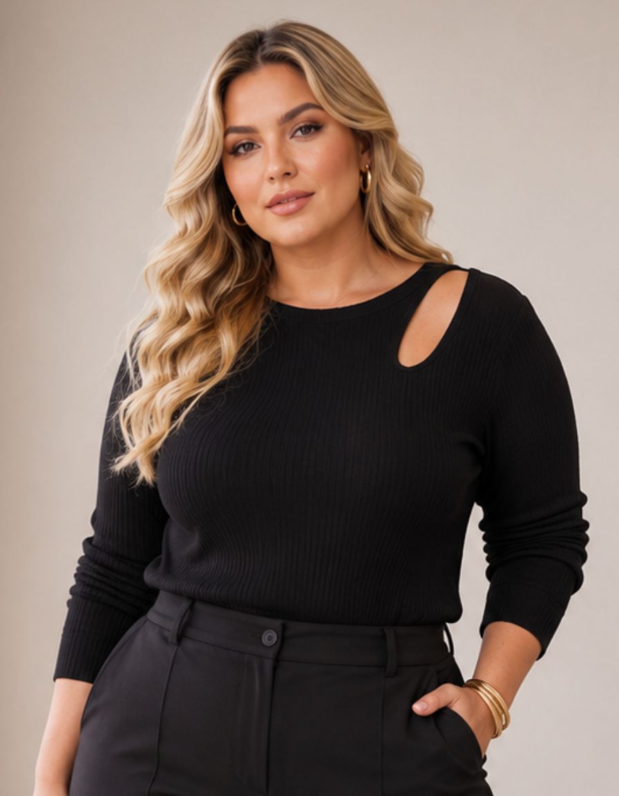 Blusa Canelada Clássica