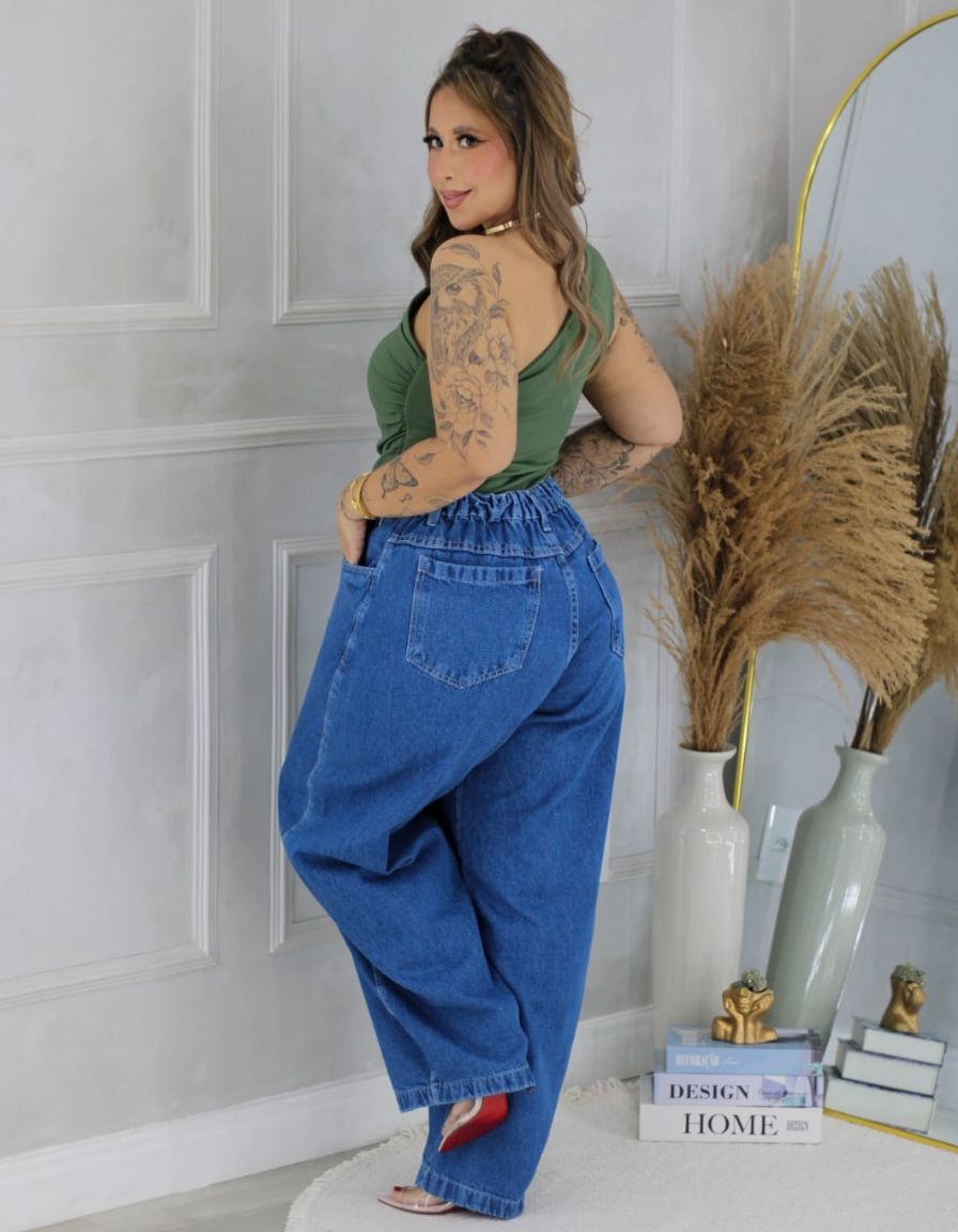 Calça Balloon jeans