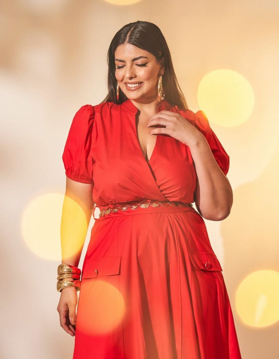 Vestido Tricoline Estrela Guia