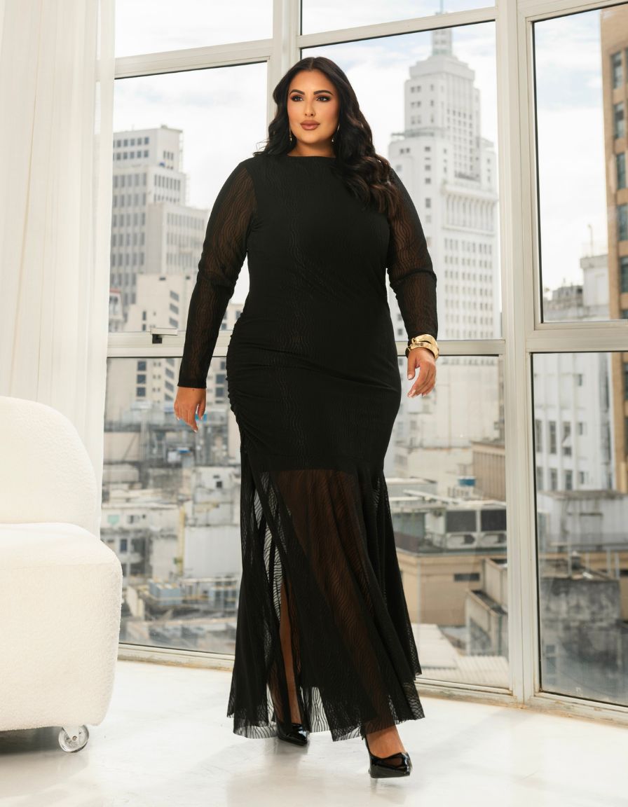 Vestido Tule Fatale