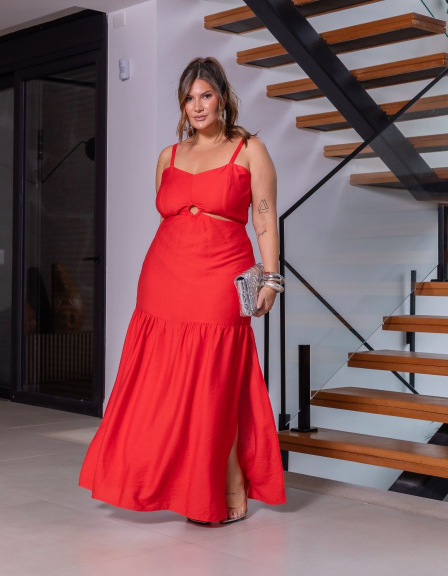 Vestido Longo Argola Busto
