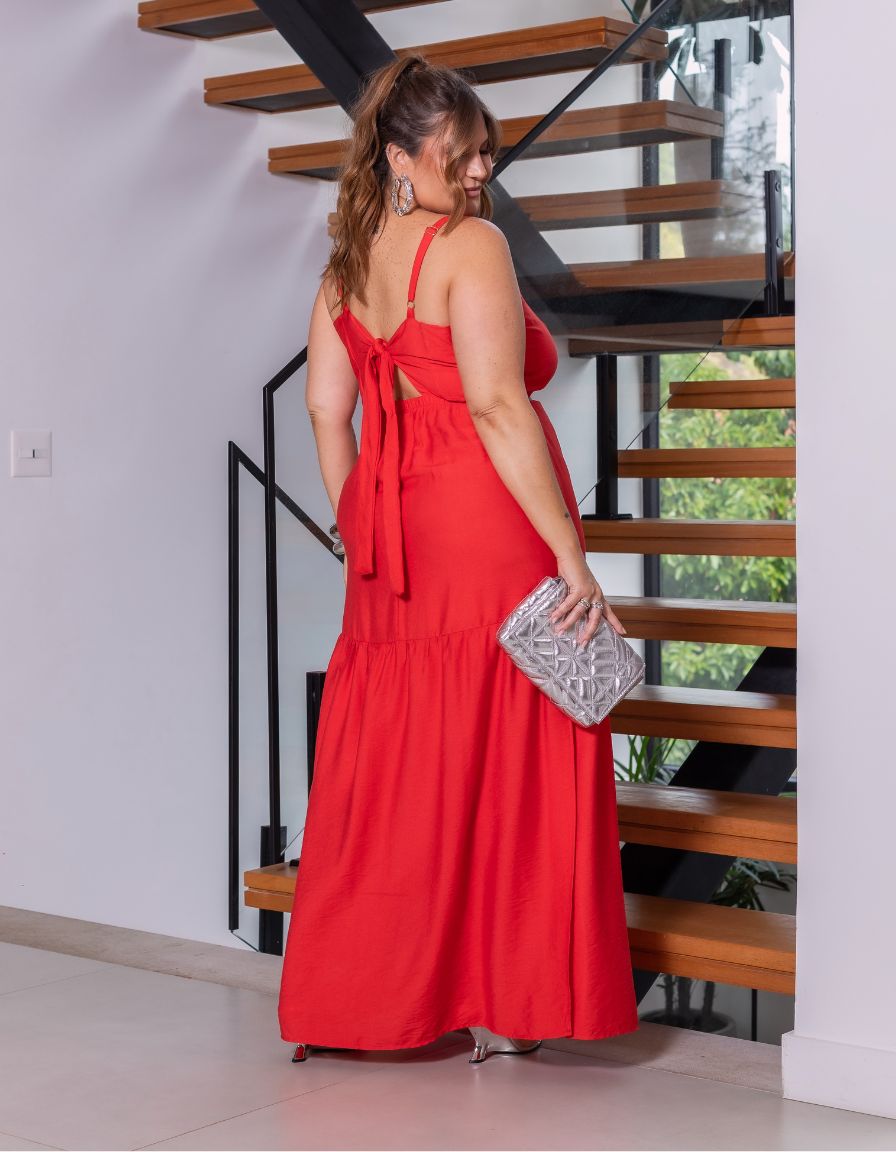 Vestido Longo Argola Busto