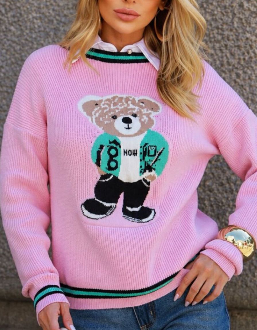 Blusa Urso Tricot