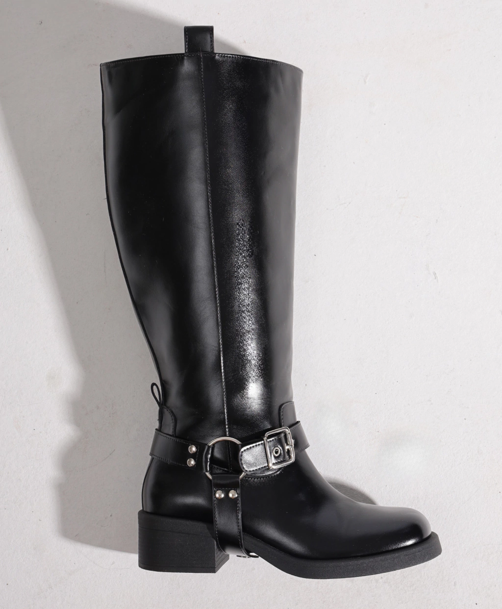 Bota Biker Cano Plus Preta