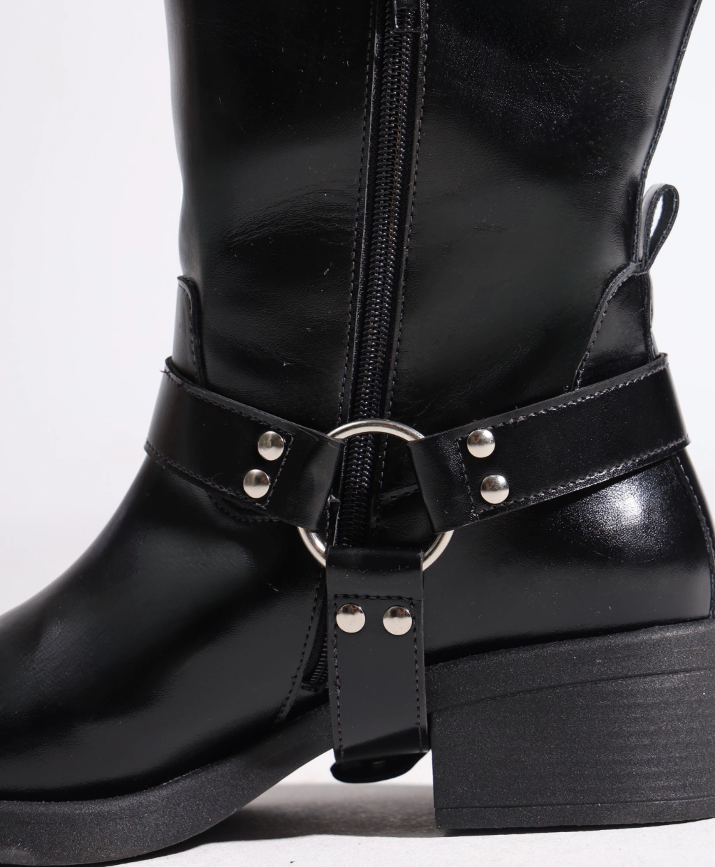 Bota Biker Cano Plus Preta