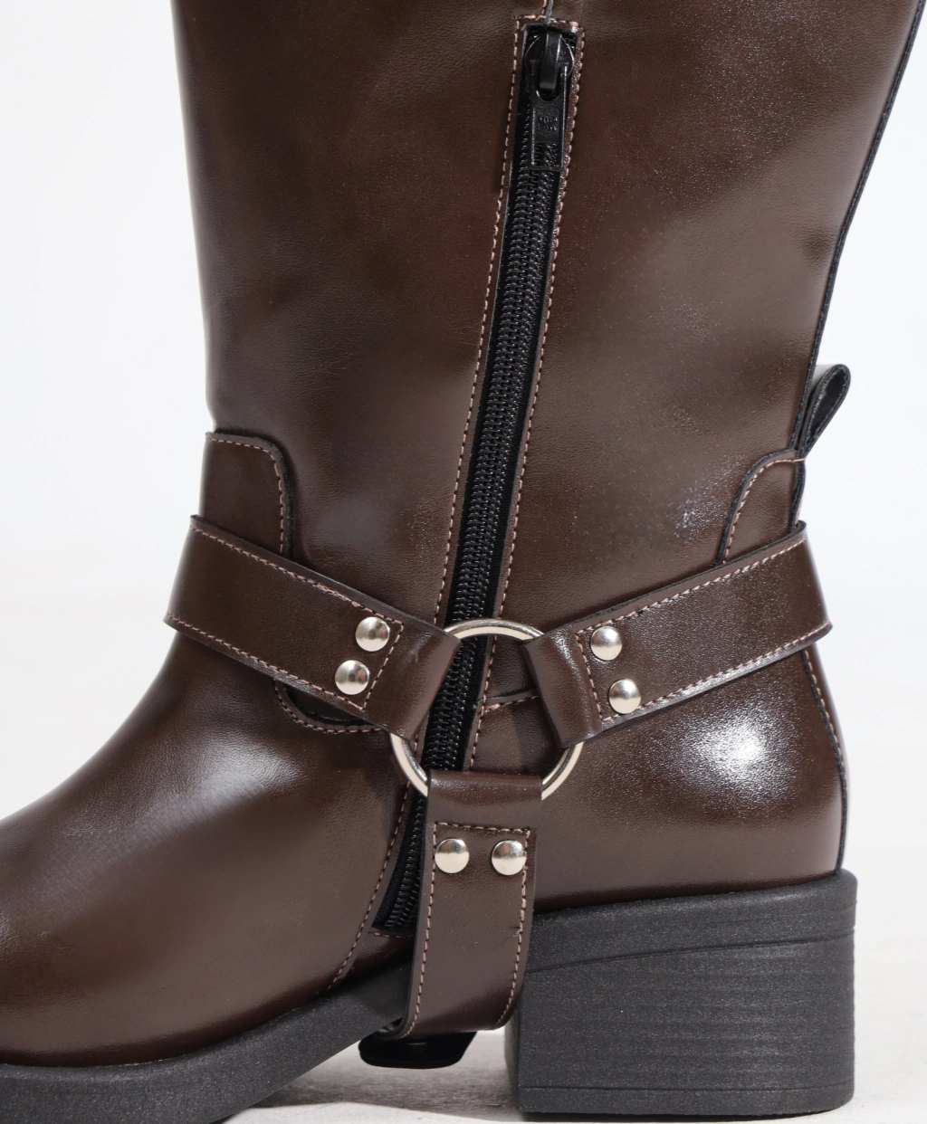 Bota Biker Cano Plus Marrom