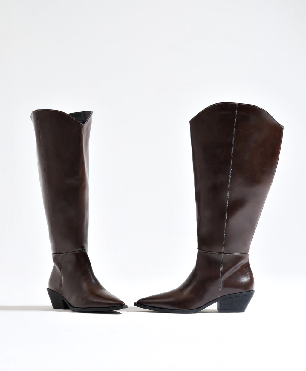 Bota Cano Plus Western Marrom Café