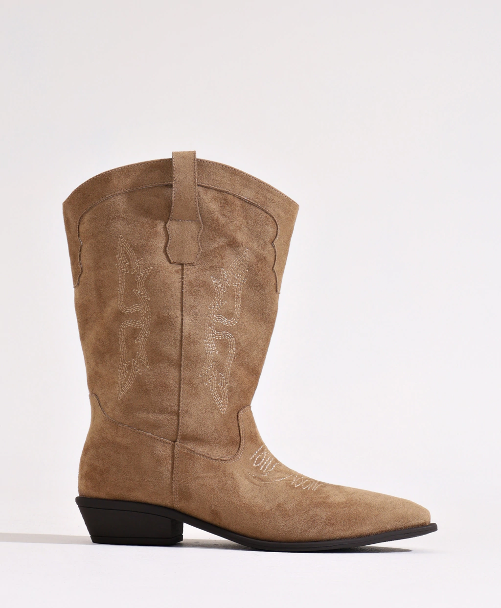 Bota Country Cano Curto Marrom Clara