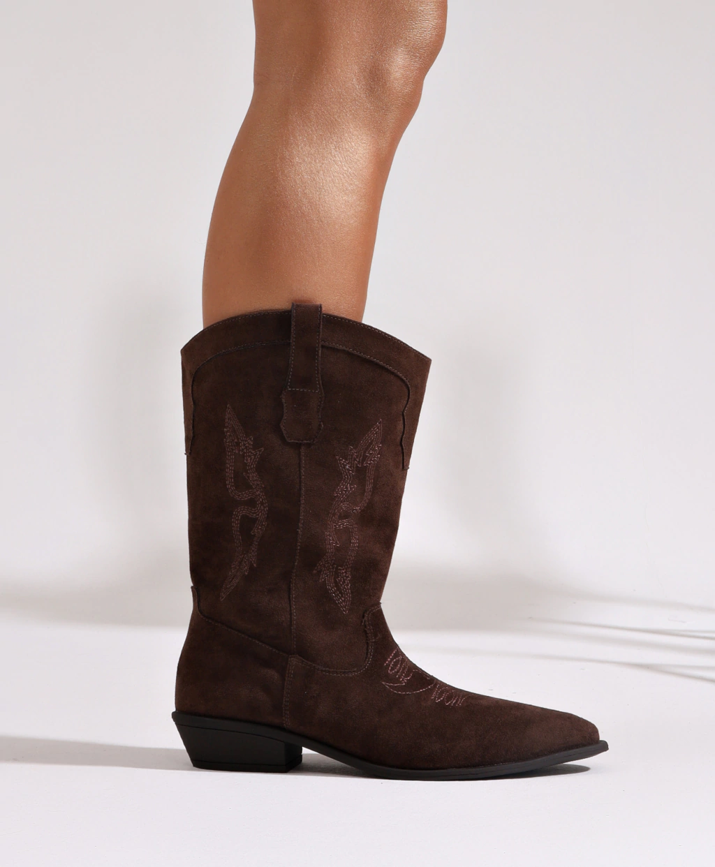Bota Country Cano Curto Marrom