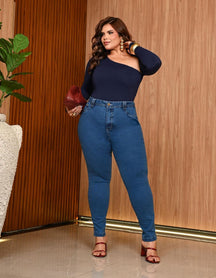 Calça Jeans com Cinta Modeladora
