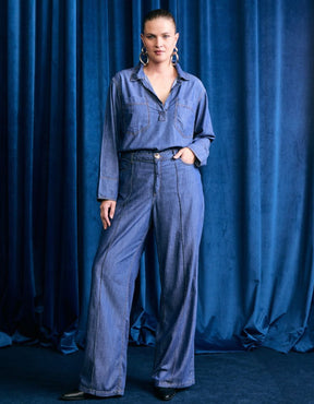 Calça Jeans Wide Leg
