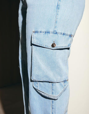 Calça Cargo Jeans Signature