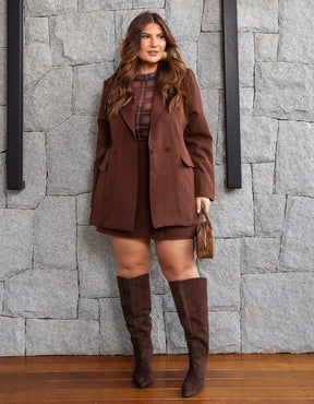 Conjunto Blazer e Shorts Saia