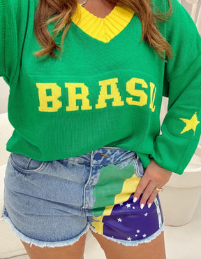 Blusa Brasil Star