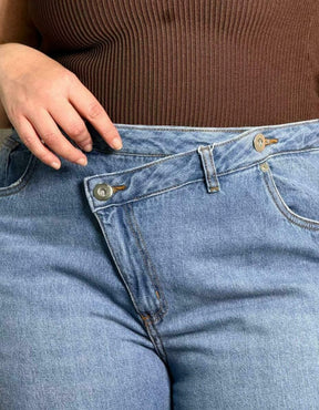 Calça Jeans Cós Transpassado