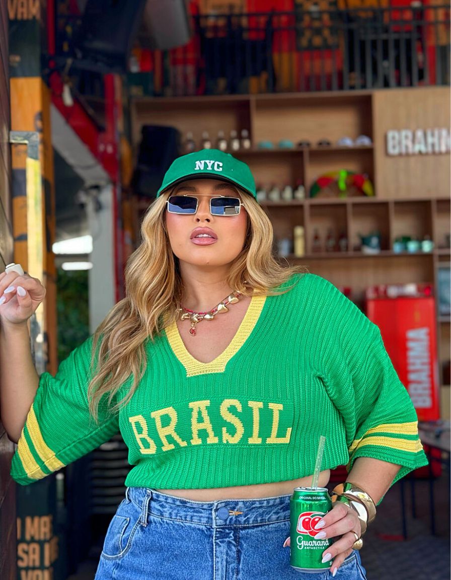 Blusa Tricô Brasil