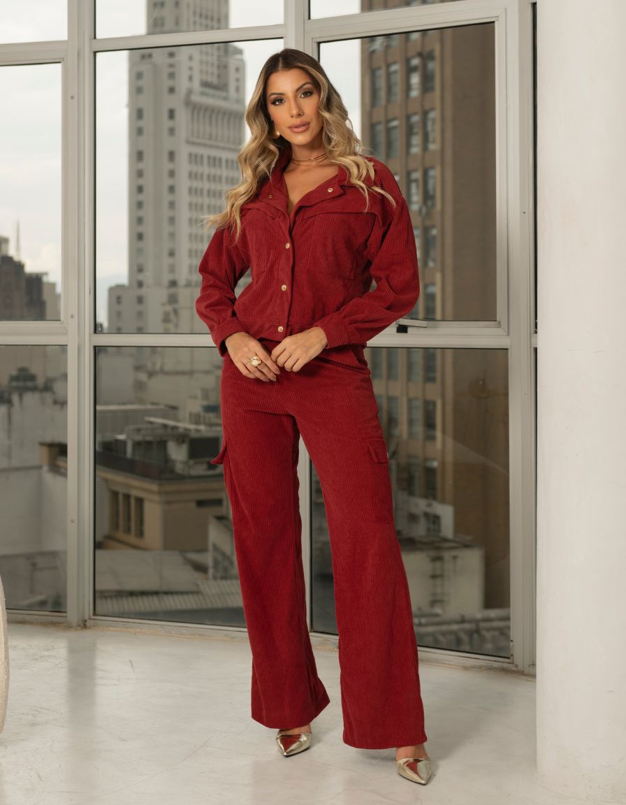 Conjunto Veludo Cotelê