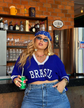 Blusa Tricô Brasil