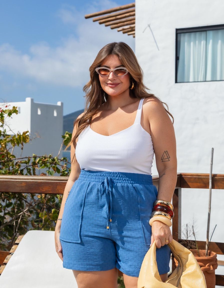 Cropped alça larga Monique
