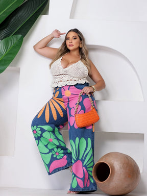 Calça Jeans Power Bloom