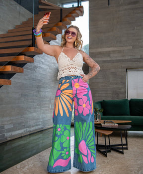 Calça Jeans Power Bloom