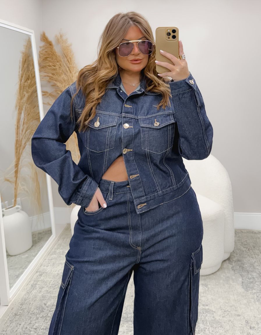 Jaqueta Jeans Dark Blue