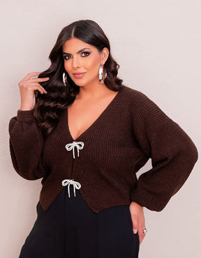 Blusa Laço Tricot