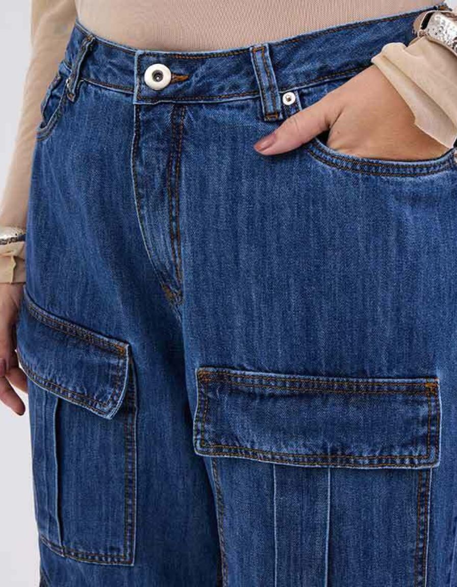 Calça Cargo Jeans Boss
