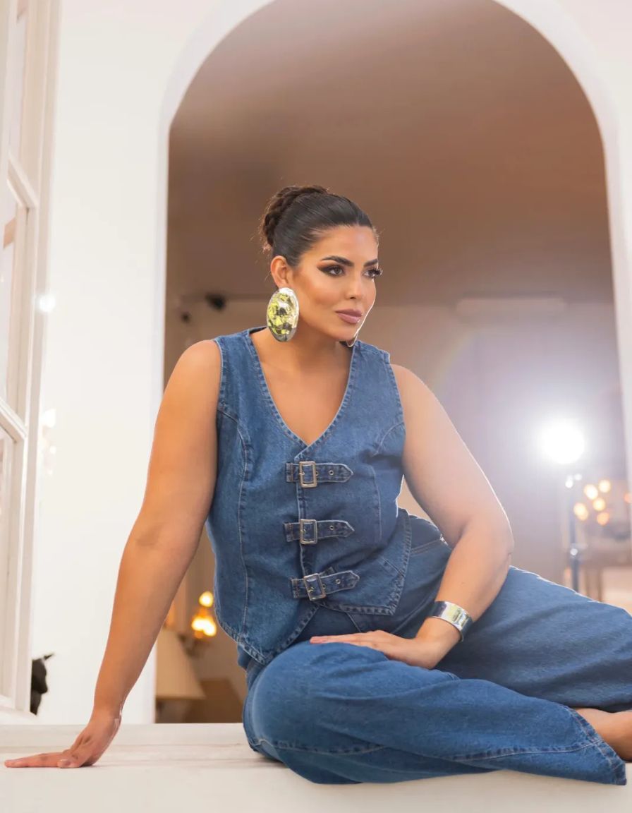 Calça Jeans Wide Leg Fusion