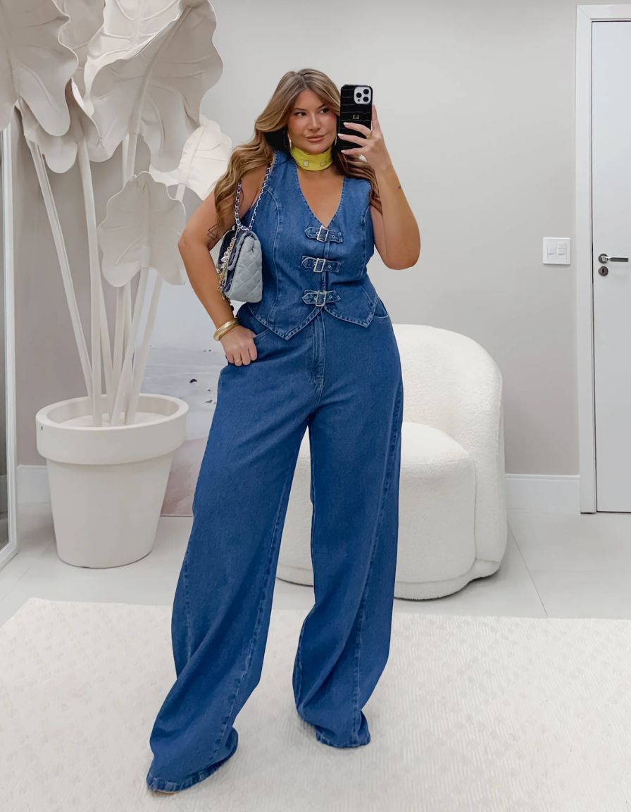 Colete Jeans V Fusion