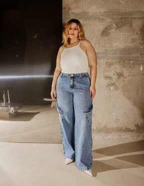 Calça Cargo Jeans Classic