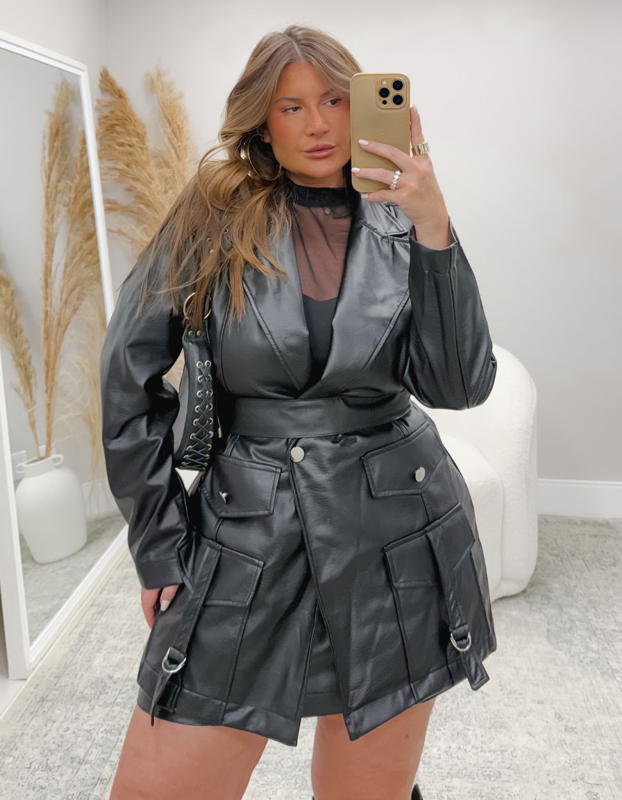 Maxi Blazer Couro