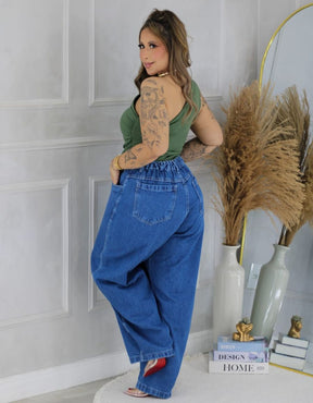 Calça Balloon jeans