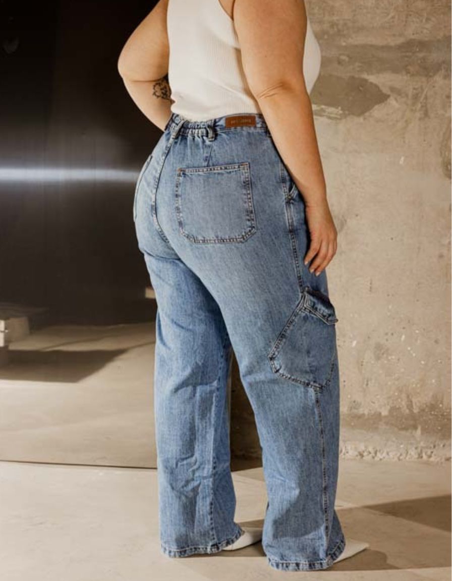 Calça Cargo Jeans Classic