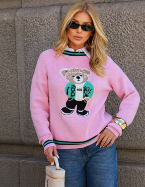 Blusa Urso Tricot
