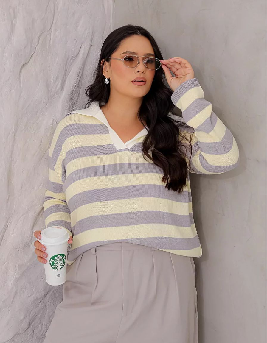 Blusa Polo Tricot Candy
