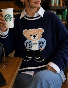 Blusa Urso Tricot