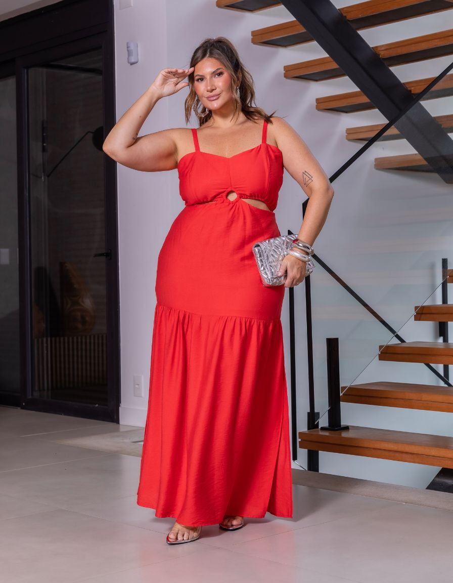Vestido Longo Argola Busto