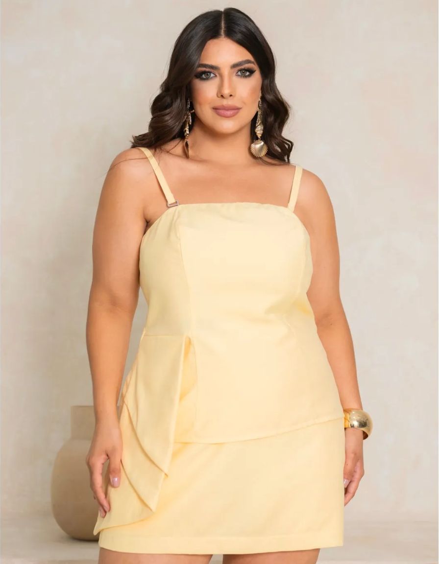 Conjunto Tomara Que Caia com Saia